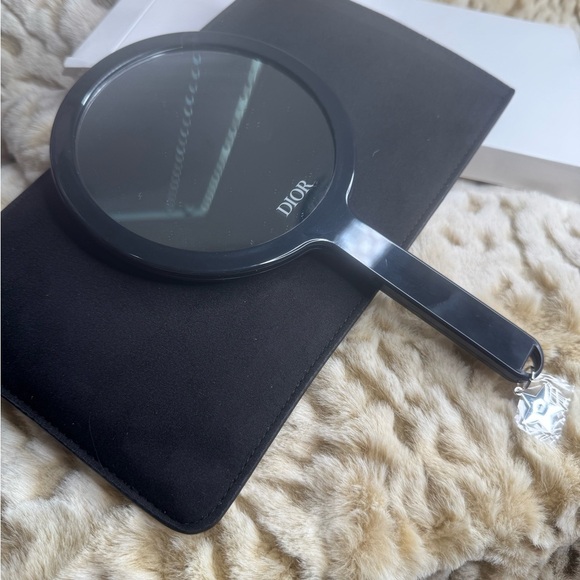 Dior Glossy Black Handheld Mirror Novelty Mirror - Picture 5 of 8